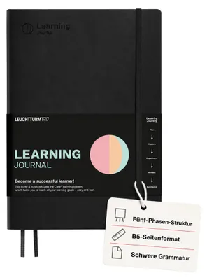 Zdjęcie produktu dla Leuchtturm1917 Learning Journal A5 czarny