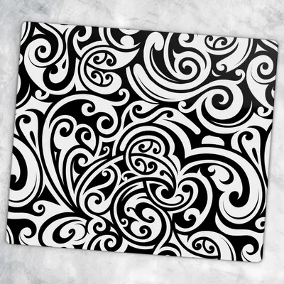 Produktbild von Glas-Herdabdeckplatten Glaskeramikkochfeld-Abdeckung Spritzschutz Glas 60 cm x 52 cm - Verzierungen