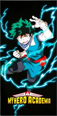 Produktbild von My Hero Academia Badetuch Izuku Strandtuch 70 x 140 cm aus Baumwolle