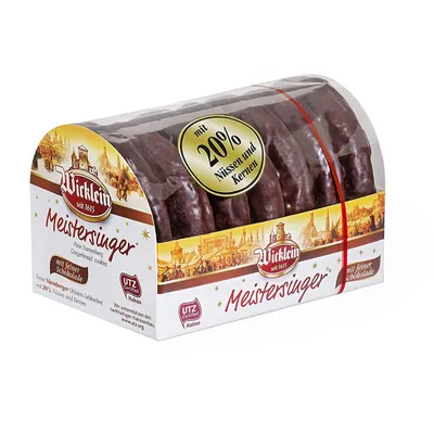 Obrázok produktu pre Wicklein Norimberg oplátky perníkové v čokoláde s orechmi 200g