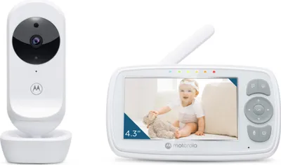 Produktbild von Motorola Nursery Babyphone mit Kamera - Baby Monitor VM34 - Überwachungskamera mit Farbdisplay, Zwei-Wege-Kommunikation und Infrarot-Nachtsicht - 300 M Reichweite