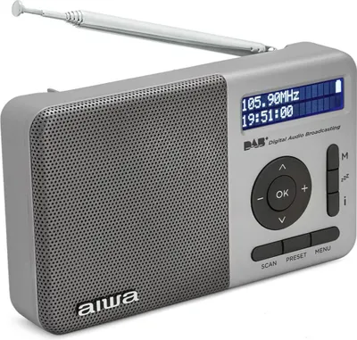 Zdjęcie produktu dla Aiwa RD-40DAB/SL, Przenośny, Cyfrowy, DAB+, FM, 2 W, 5,08 cm, LCD