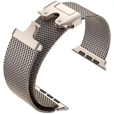 Image de Bracelet de montre, en acier inoxydable, compatible avec de nombreux modèles, 01 Titane naturel, S10 42MM