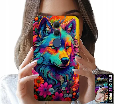 Zdjęcie produktu dla Etui Do Huawei Mate 20 Lite - Kolorowe Wzory, Wilk Wataha Swora Case
