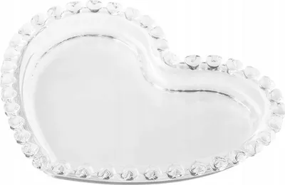 Obrázok produktu pre Sklenená doska s motívom srdca, 18 cm
