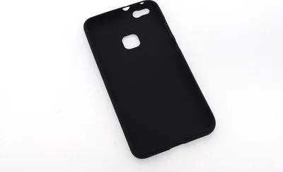 Productafbeelding van Achterkant hoesje voor de Huawei P10 Plus - Zwart - 8719273242353