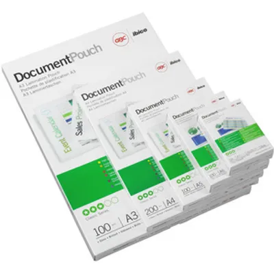 Produktbild von GBC Laminiertaschen f. Dokumente A4 2x75 Micron glänzend (25), Glänzend, Transparent, A4, 248 mm, 333 mm, 1 mm