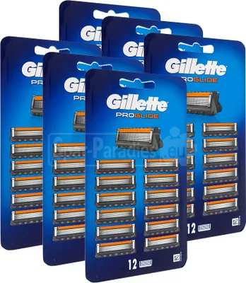 Produktbild von Gillette ProGlide Rasierklingen, 12er Pack x 6