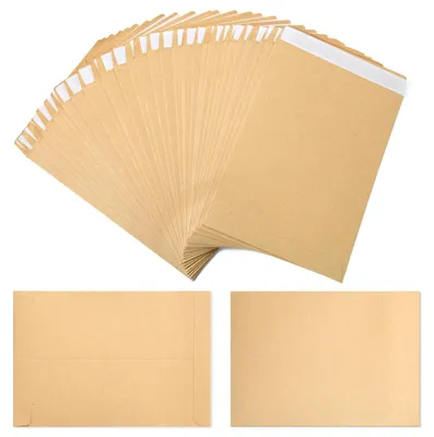 Zdjęcie produktu dla 100 sztuk samoprzylepnych papierowych torebek, wymiar 12,5 x 17,9 cm