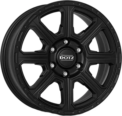 Produktbild von ALUFELGE DOTZ Kalahari black 7x16 6x139.7 ET 24 Black matt