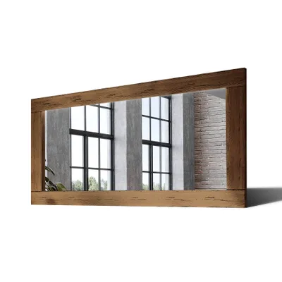 Obrázek produktu pro 180x90 Velké zrcadlo v dubovém rámu na zeď LDR224 Oak Brown Starší povrchová úprava
