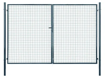 Produktbild von Floraworld Gartentor doppelflügelig Standard inkl. 2 Pfosten 300 x 175 cm anthrazit