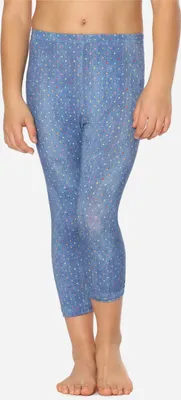 Produktbild von Merry Style Mädchen 3/4 Leggings MS10-405(Blau/Punkte,110)