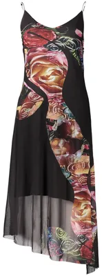 Produktbild von Desigual Damen Langes Schwarzes Kleid