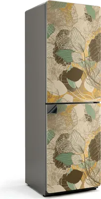 Zdjęcie produktu dla Naturalny wzór roślinny - Magnetyczna osłona lodówki - Magnetyczna folia dekoracyjna do kuchni - Magnetyczna dekoracja lodówki - Samoprzylepna tablica magnetyczna - Folia magnetyczna na drzwi lodówki - 60x190 cm