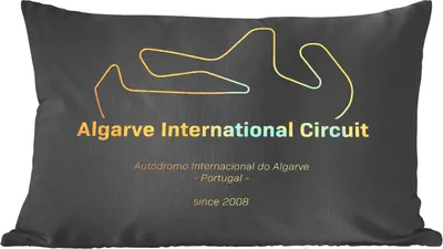 Produktbild von MuchoWow® Zierkissen Sofakissen Wohnzimmer Dekokissen 50x30 cm Portugal - F1 - Rennstrecke - Wohnzimmerdekoration - Polster mit Photo