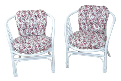 Produktbild von 2er-Set Rattansessel mit Kissen Sonja