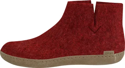 Produktbild von glerups Ledersohle Boots Filzstiefelette bietet hohen Tragekomfort, Flexibles Design für einfaches Hineinschlüpfen, Wolle absorbiert Feuchtigkeit effektiv