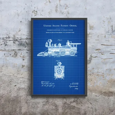 Produktbild von Poster - Canvas - Leinwand - 42 cm x 59,4 cm - Schneeschild Patent Hainsworth