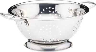 Produktbild von Famanu Sieb aus Edelstahl mit Füßen und Griffen - 24,5 cm