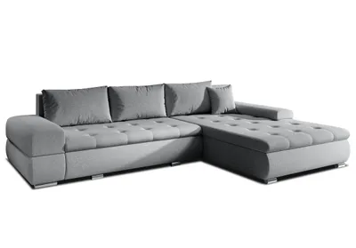 Image de AX LIVING Canapé en L Sivaso Gris 310 cm avec fonction sommeil