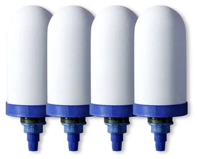 Keramische Wasserfilterkerzen, 4 Stück, Ersatz für Schwerkraftsysteme