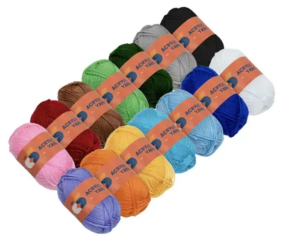 Produktbild von Colorations Acrylgarn Set - 14 Farben - kreatives Spielzeug 50g pro Strang