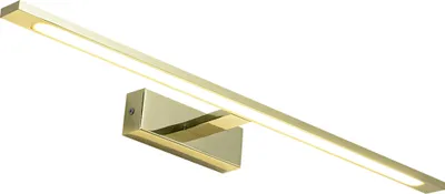 Image de Applique murale moderne pour salle de bain au-dessus du miroir, dorée, 62 cm, couleur neutre, LED, 20 W, ISLA Light Prestige