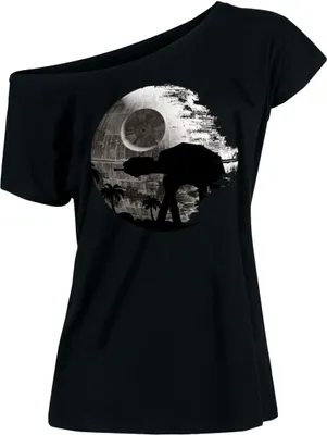 Produktbild von Star Wars T-Shirt Damen AT-AT - Death Star schwarz 3XL