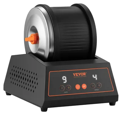 Obrázek produktu pro Elektrická leštička na kámen VEVOR s nosností 1,81 kg, 4 nastavení rychlosti, sada pro leštění kamene s 9denním časovačem leštění a intuitivním ovládacím panelem a ochranou proti přetížení a adaptérem, černá barva