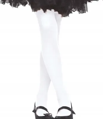 Productafbeelding van Carnavalskostuum, panty's, wit, glinsterend, elegant, verfijnd, geschikt voor feesten, comfortabel om te dragen, feestelijke uitstraling, stijlvol, modieus, sprookjesachtige zachtheid, kleur: wit