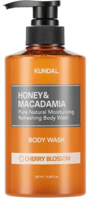 Image de Kundal Honey & Macadamia Body Wash, Cherry Blossom, 500 ml