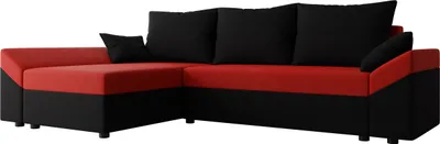 Produktbild von MIRJAN24 Ecksofa Dante L, Eckcouch, Couch mit Bettkasten und Schlaffunktion, L-Form, Wohnzimmer (Farbe: Alova 04 + Alova 46)