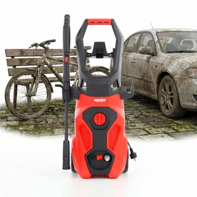 Produktbild von Hochdruckreiniger Elektrisch HECHT 333 | 2000 W | 160 bar | 450 l/h | 5,7 m Schlauch Düsennadel & Wasserfilter