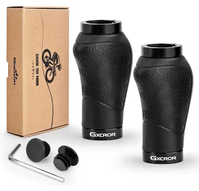 Obrázok produktu pre Ergonomické, protišmykové gumové rukoväte na bicykel, čierne, 90 mm, 1 pár