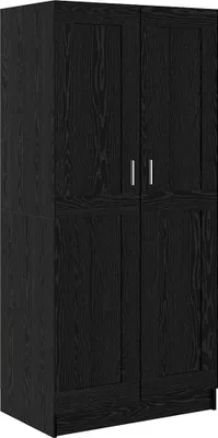 Produktbild von Möbel Kleiderschrank Schwarz Eiche 82,5 x 51,5 x 180 cm Holzwerkstoff - Kleiderschränke 875163