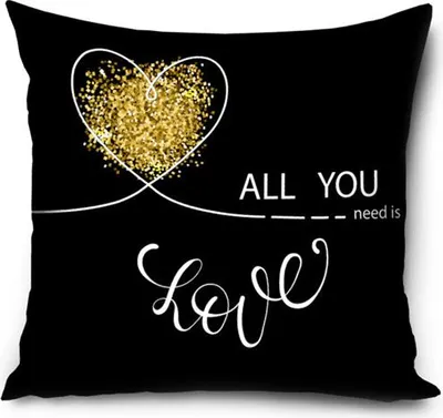Produktbild von Liebe Love Kissen, Dekokissen 40x40 cm