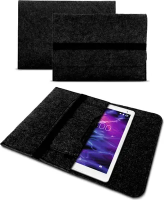 Produktbild von Schutzhülle für VALE V11E / V10E / V10A Filz Tablet Tasche Hülle Cover Filz CaseFarben:Dunkles Grau