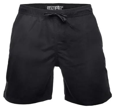 Produktbild von Herren Badeshort mit Innenhose und Taschen Schwarz M