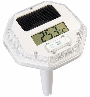 Image de Thermomètre de piscine solaire avec éclairage LED RVB PT-170