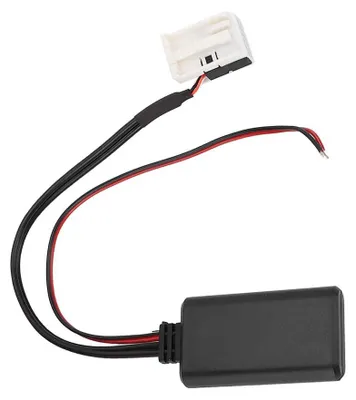 12-Pin Bluetooth-AUX-Adapter, Auto-Audiokabel, schwarz