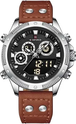 Produktbild von NAVIFORCE KA-29536 Uhr - Braun/Silber für Herren KP29536