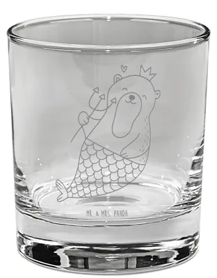 Produktbild von Mr. & Mrs. Panda Glas für Gin Wassermann Astrologie - Transparent - Geschenk, Tumbler, Geburtstagsgeschenk, Sternzeichen, Longdrinkglas, gravur, Cocktailglas, Aszendent