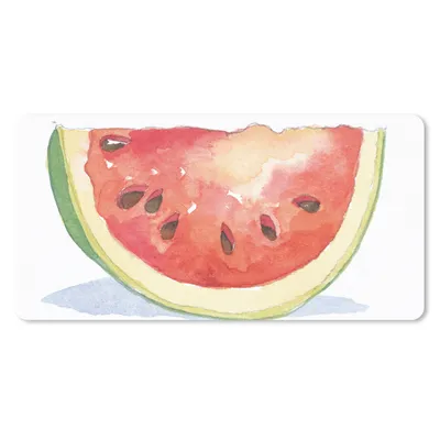 Produktbild von MuchoWow® Mauspad Mousepad Aquarell - Wassermelone - Obst 60x30 cm - Mousepads - Maus Mat - Pad - Mausunterlage - Nachhaltig