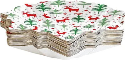 Produktbild von Weihnachts-Pappteller 'Stern'