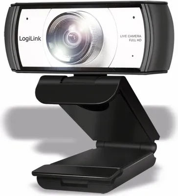 Image de LOGILINK LogiLink Conference HD USB webcam, 120°, double microphone, mise au point manuelle