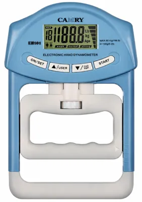 Image de INF Dynamomètre Électronique de Main - Force de Préhension Ajustable et Précise Bleu