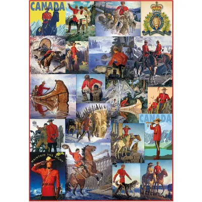 Image de EUROGRAPHICS Casse-tête Gendarmerie royale du Canada - Collage 1000 Teile