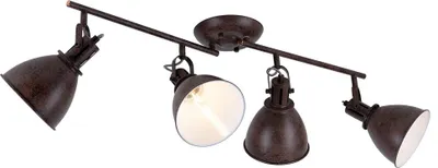 Produktbild von Deckenleuchte, Metall, rost, Spots beweglich, L 80 cm