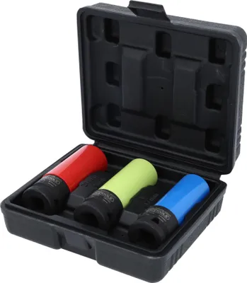 Produktbild von KS Tools Kraft-Stecknüsse 3 Stk. Stahl 1/2"
